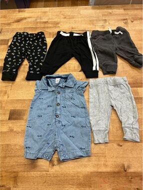 Baby Clothes pants Bundle 3 Months - 5 Pieces